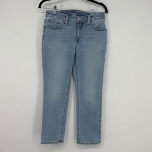 Chico's So Slimming Crop Jeans 0.5 Blue Mid Rise 23" Inseam